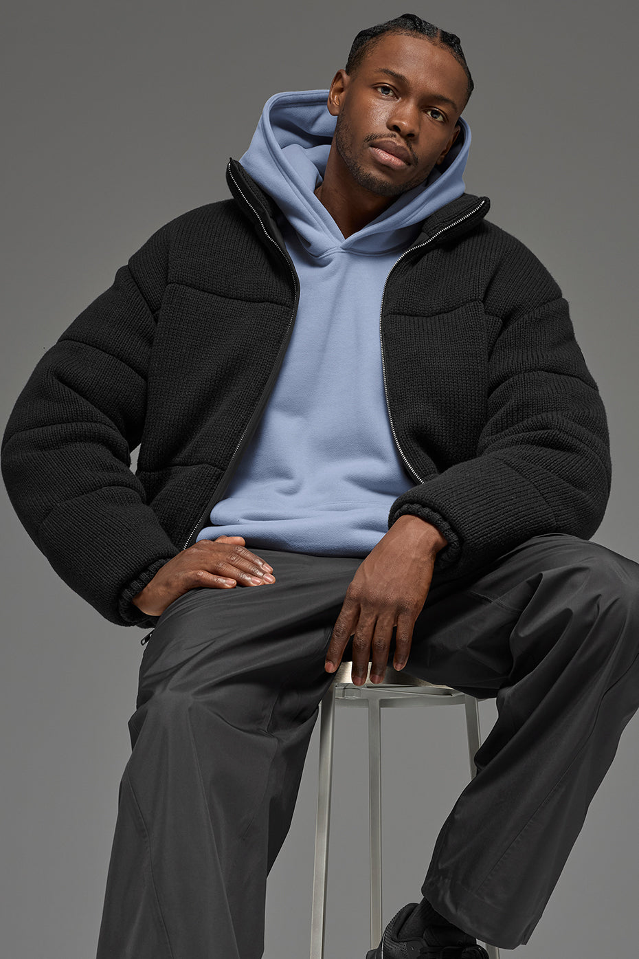 Stage Sweater Puffer - Black