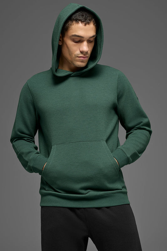 Waffle Lounge Hoodie - Clover Green
